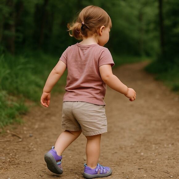 OshKosh Everplay Flexible Outsole Bump Toe Sandal Purple Lilac Toddler Size 5 - Picture 7 of 7